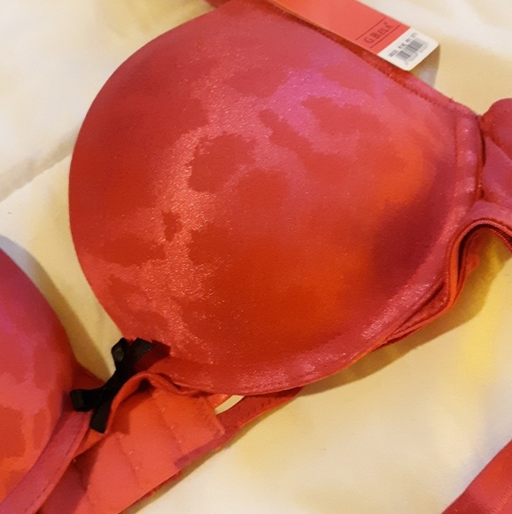 Womens Bra and Panty Set Pink Leopard w/Black Bows - Picture 6 of 8